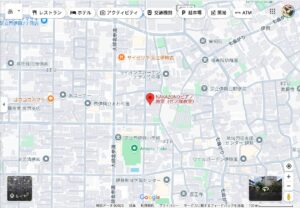 NAKAZONOピアノ教室（竹ノ塚）へのアクセス地図